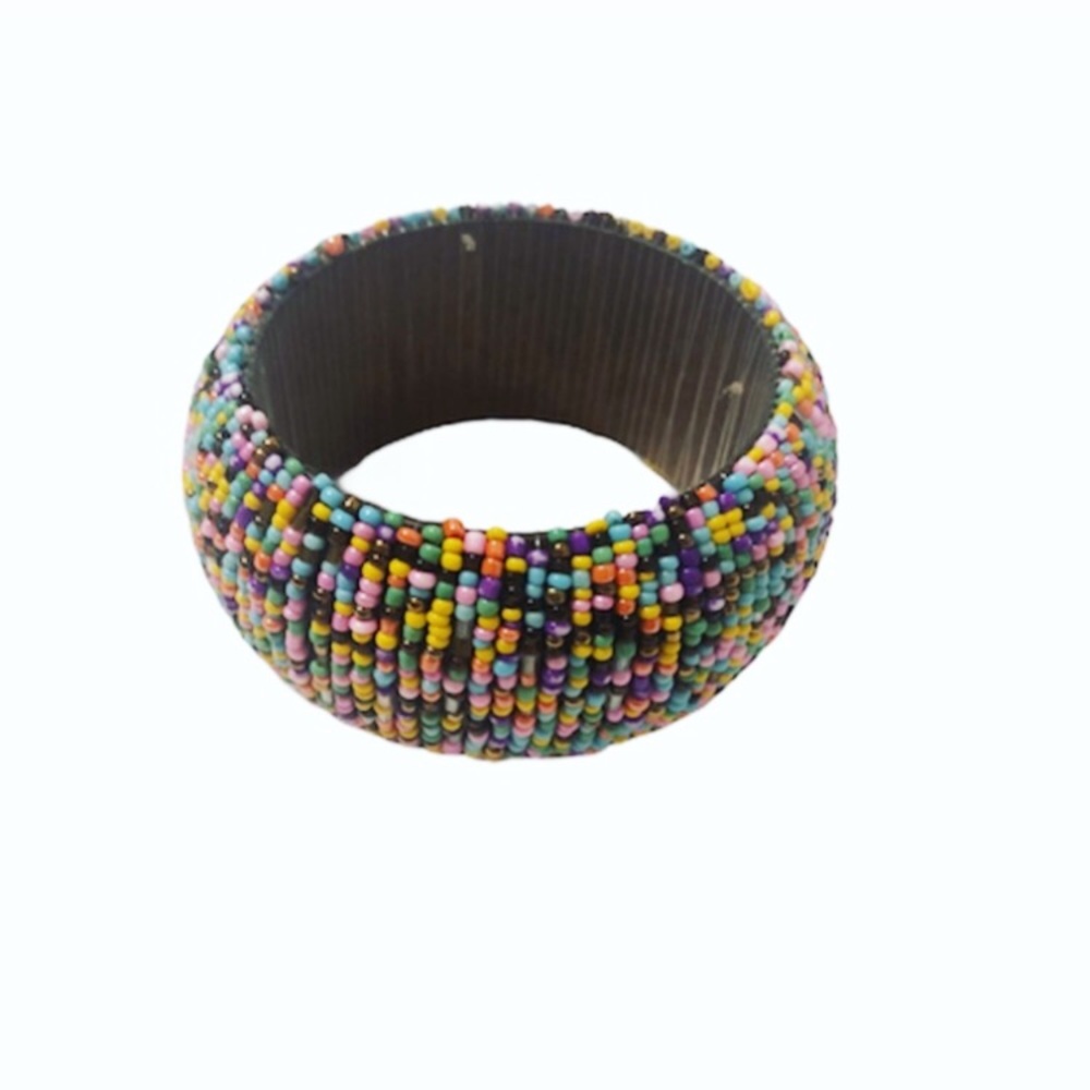 vintage colorful beaded bracelet